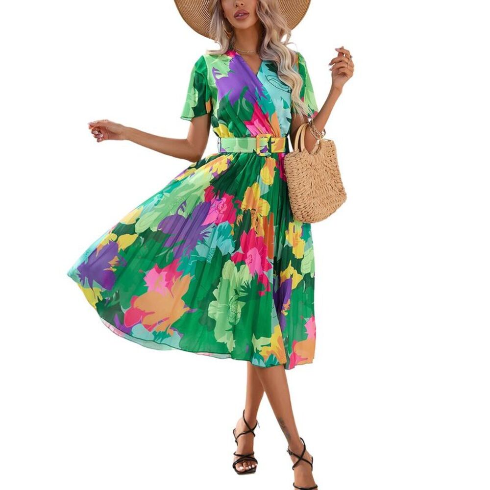 Vera Dolini Womens  Midi Dress